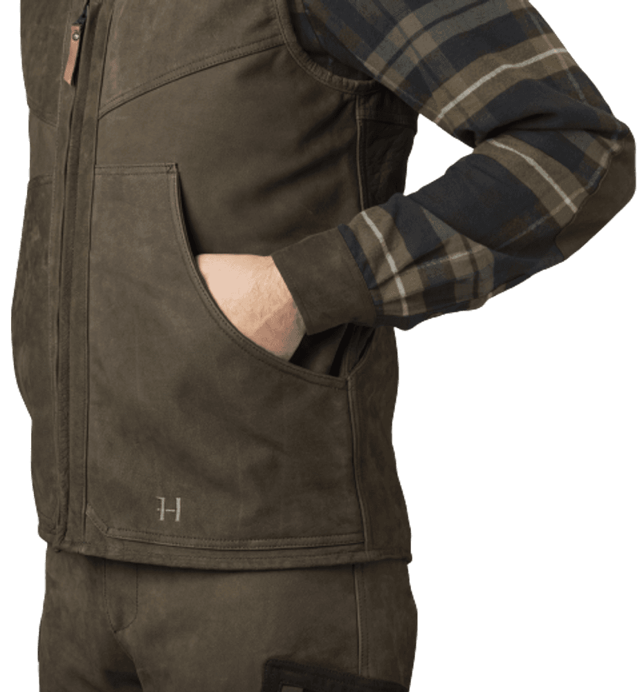 Pro Hunter Leather Vest Willow Green, view: 4