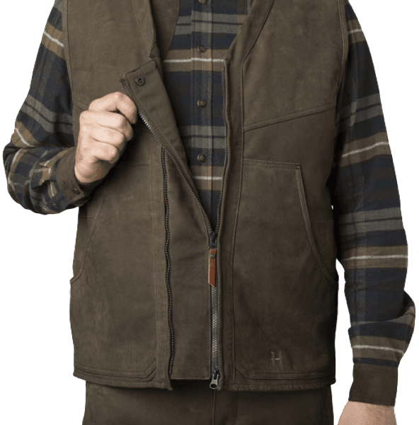Pro Hunter Leather Vest Willow Green, view: 2