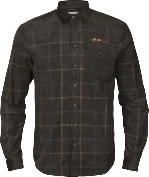 Kaldfjord Corduroy Shirt Shadow Brown, view: 0
