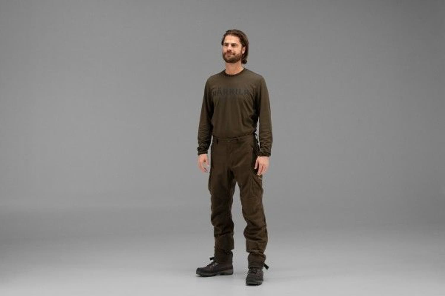 Mountain Hunter L/S T-Shirt Hunting Green/Shadow Brown, view: 4