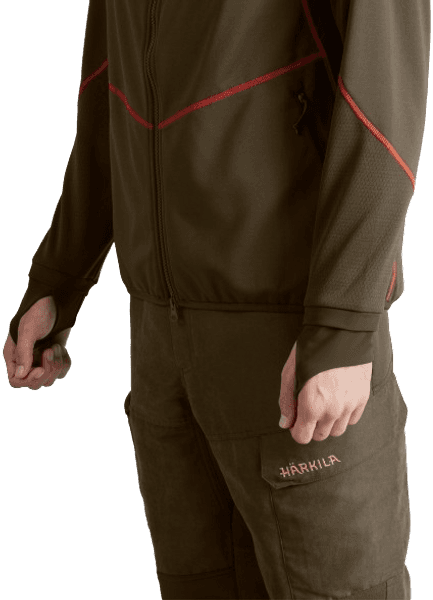 Scandinavian Fleece Jacket Willow Green/Shadow Brown, view: 3