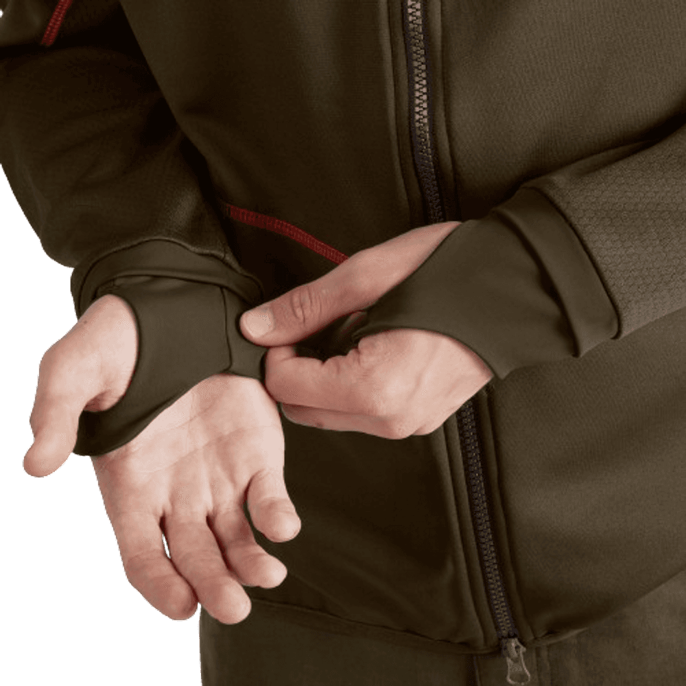 Scandinavian Fleece Jacket Willow Green/Shadow Brown, view: 4