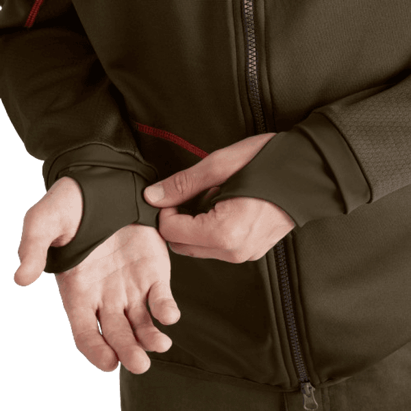 Scandinavian Fleece Jacket Willow Green/Shadow Brown, view: 4