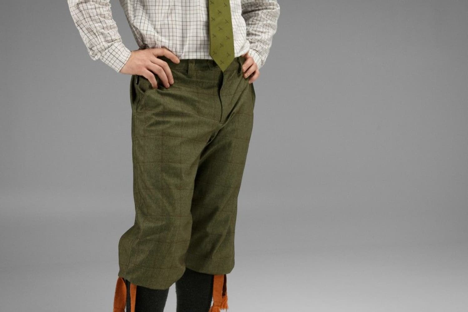 Stornoway Shooting Breeks Willow Green, view: 2