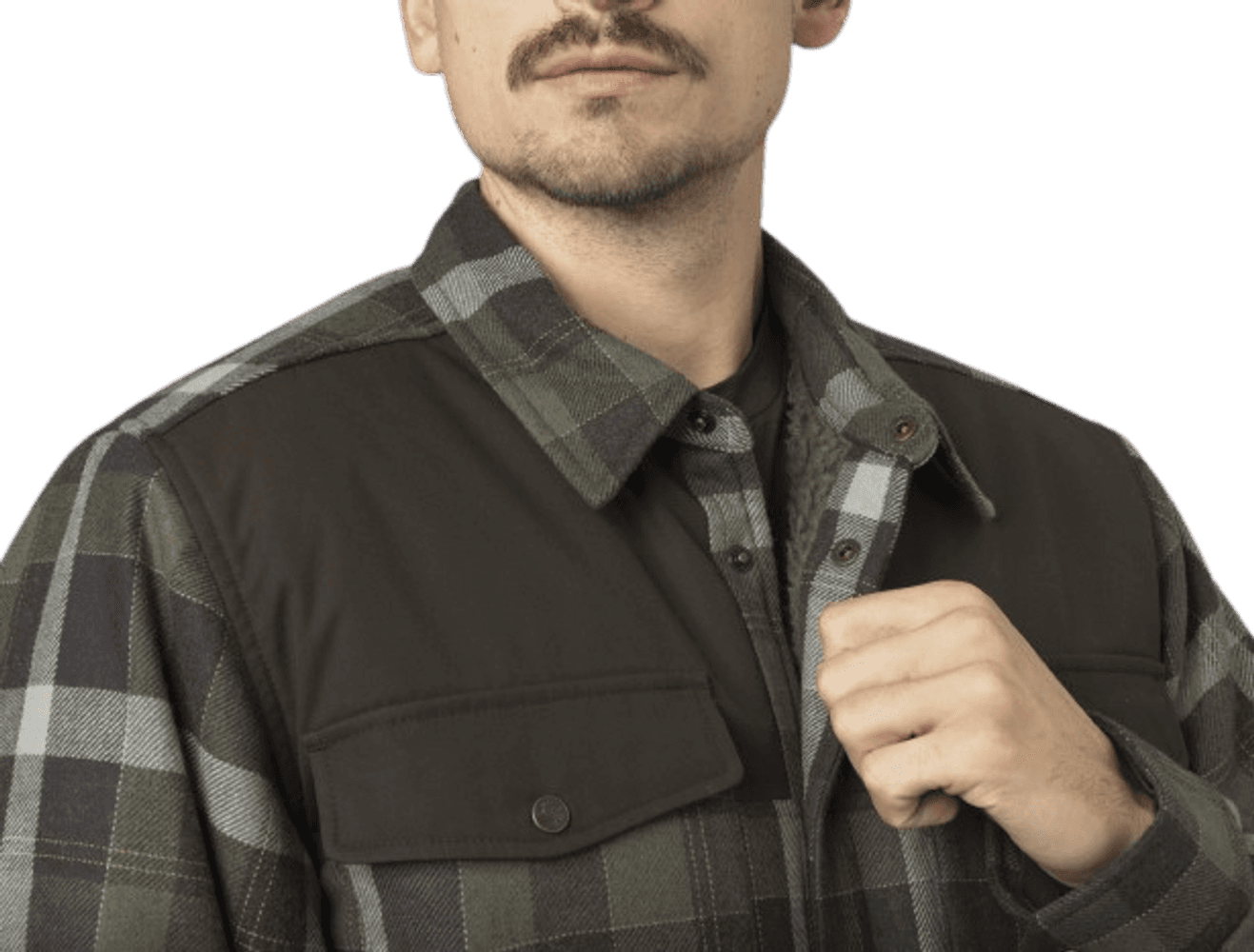 Asmund Insulated Wool Shirt Willow Green/Phantom, view: 3