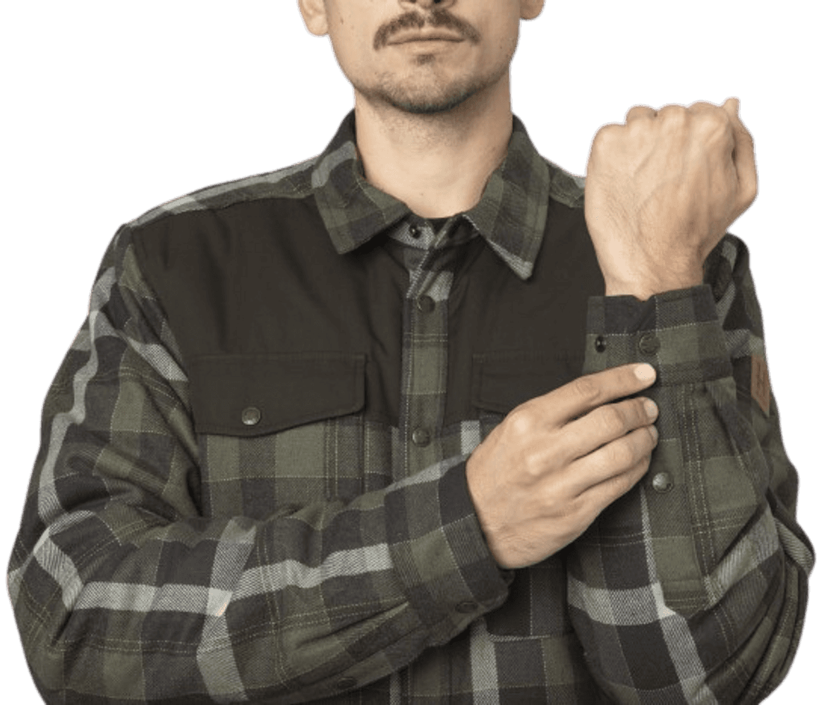 Asmund Insulated Wool Shirt Willow Green/Phantom, view: 2