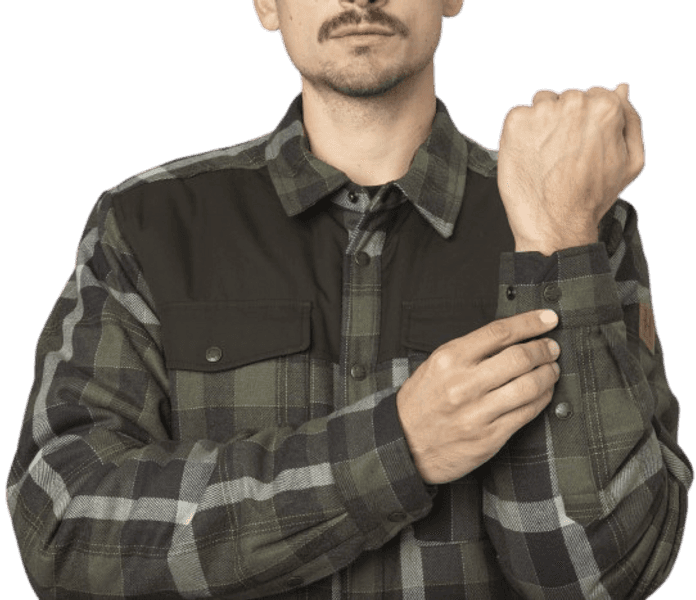 Asmund Insulated Wool Shirt Willow Green/Phantom, view: 2