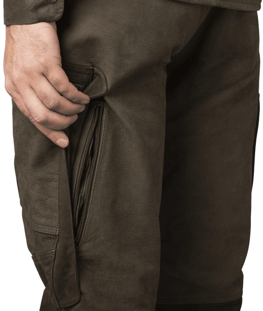 Pro Hunter Leather Trousers Willow Green, view: 4