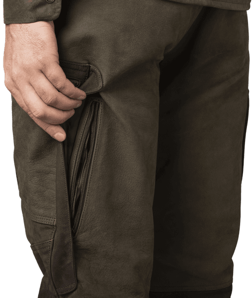 Pro Hunter Leather Trousers Willow Green, view: 4