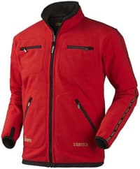 Kamko Windstopper Fleecejakke brown/red - view: 2