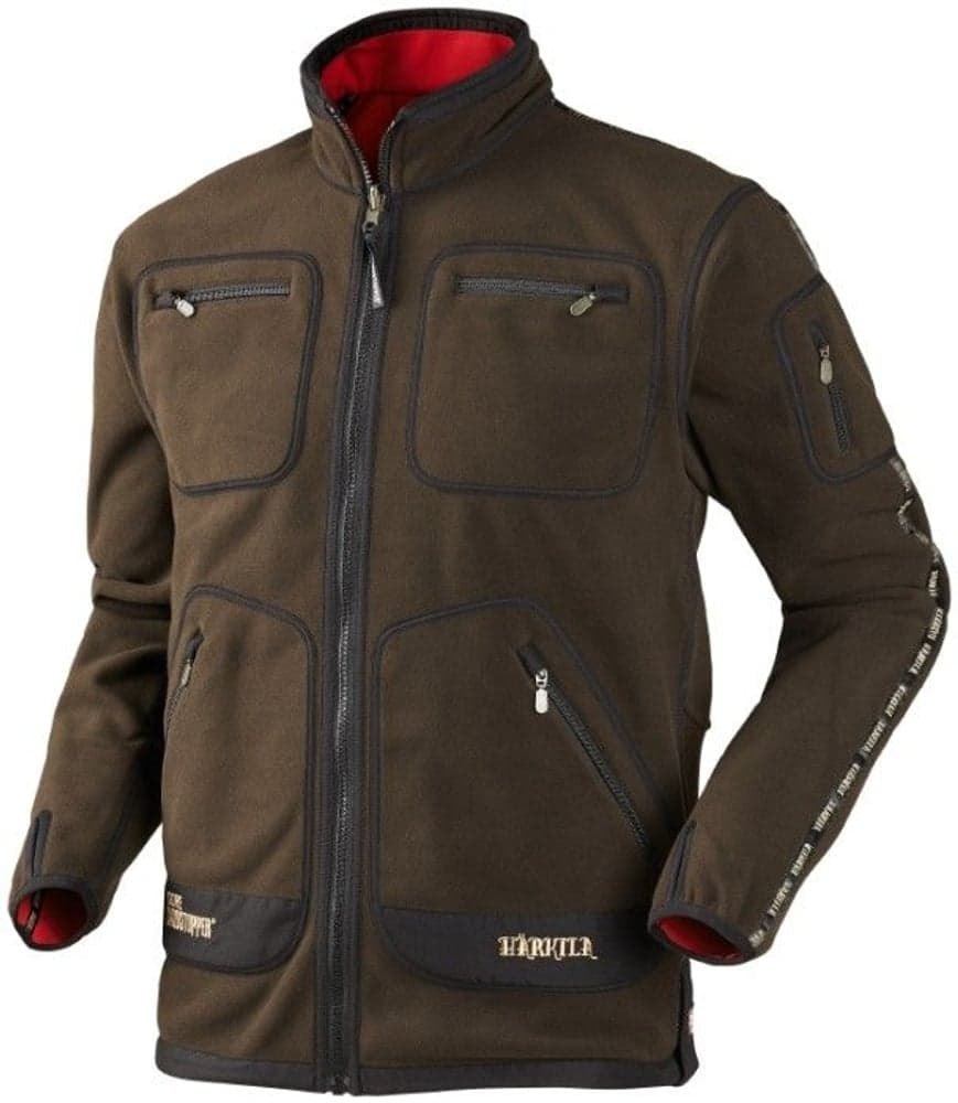 Kamko Windstopper Fleecejakke brown/red, view: 0