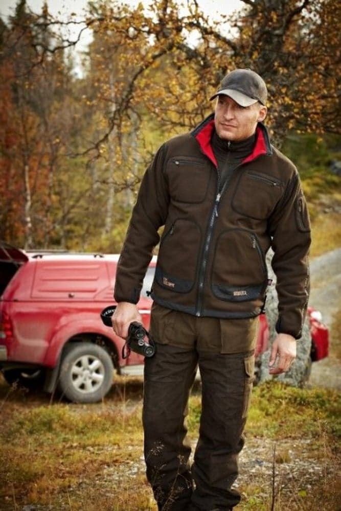 Kamko Windstopper Fleecejakke brown/red, view: 7