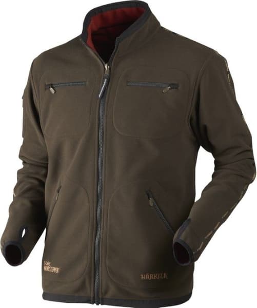 Kamko Windstopper Fleecejakke Burnt Orange/Shadow Brown, view: 1