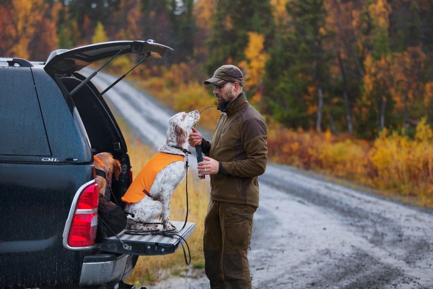 Mountain Hunter Fleece Jacket Hunting Green/Shadow Brown, view: 3