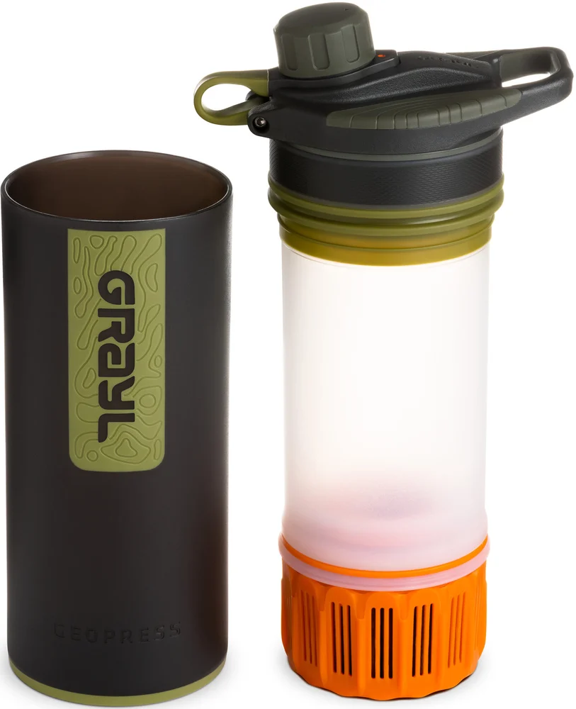 GeoPress Purifier Bottle Camo Black, view: 2