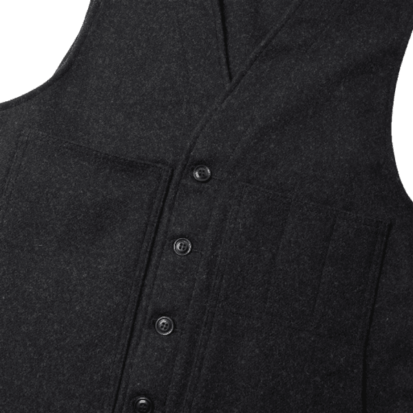 M's Mackinaw Wool Vest Charcoal, view: 2