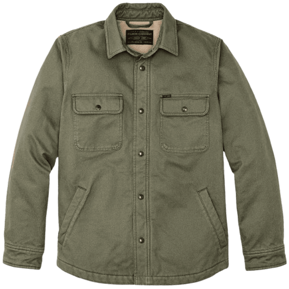 M's Fleece Lined Jacket-Shirt Service Green, view: 0