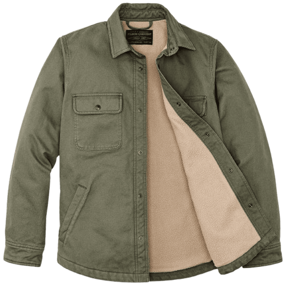 M's Fleece Lined Jacket-Shirt Service Green, view: 1