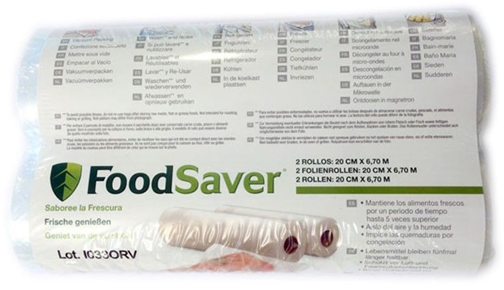 FoodSaver Vakumruller 20 cm 2 ruller á 6,7 m, view: 0