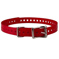 Halsband T5 mini - Rødt (firkantet spenne) - view: 1