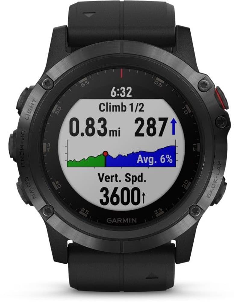 Fenix 5X Plus Sapphire Svart, view: 8