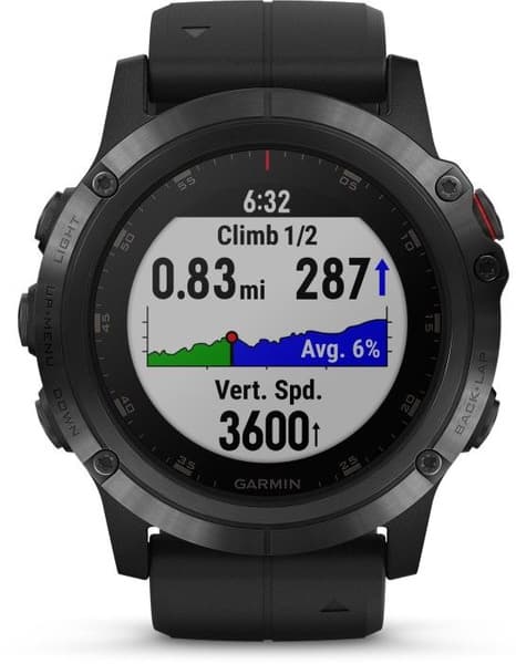 Fenix 5X Plus Sapphire Svart, view: 8