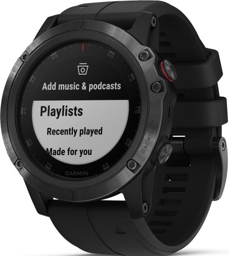 Fenix 5X Plus Sapphire Svart, view: 3