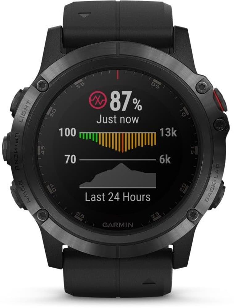 Fenix 5X Plus Sapphire Svart, view: 10