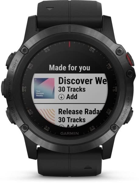 Fenix 5X Plus Sapphire Svart, view: 7