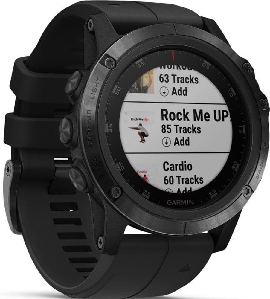 Fenix 5X Plus Sapphire Svart, view: 5