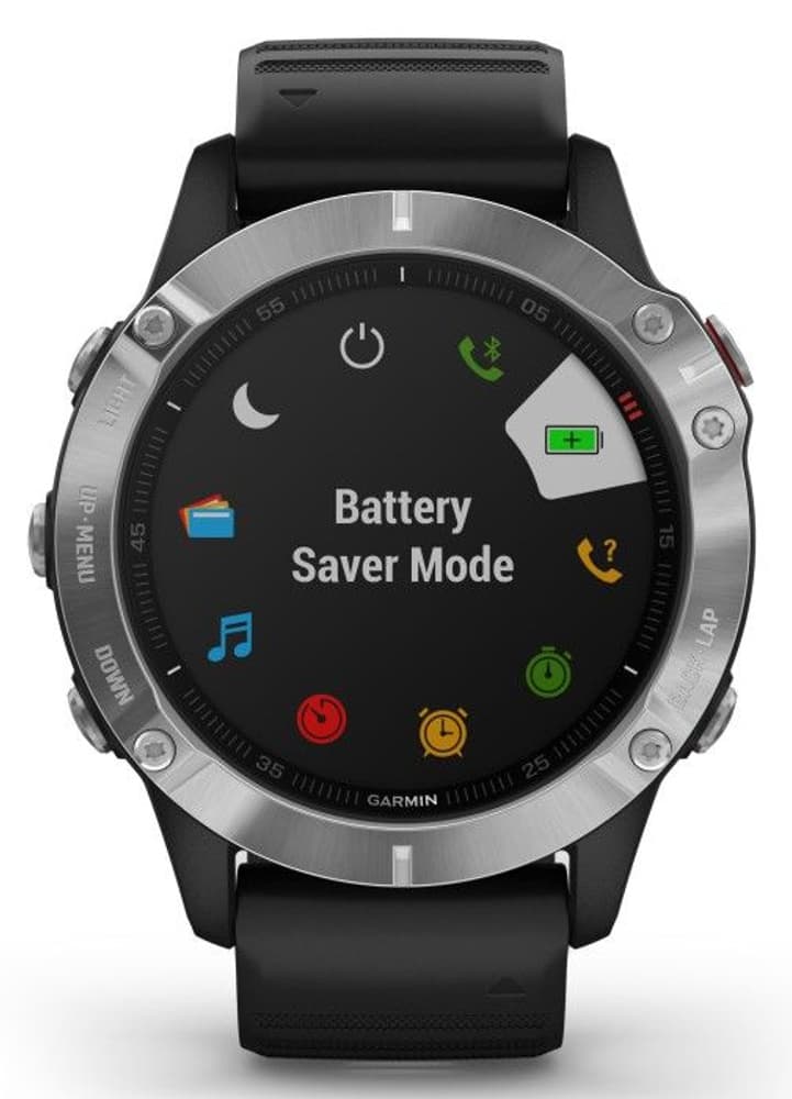 Fenix 6 Silver with Black Band, view: 2