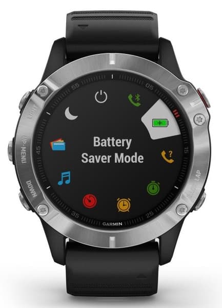 Fenix 6 Silver with Black Band, view: 2