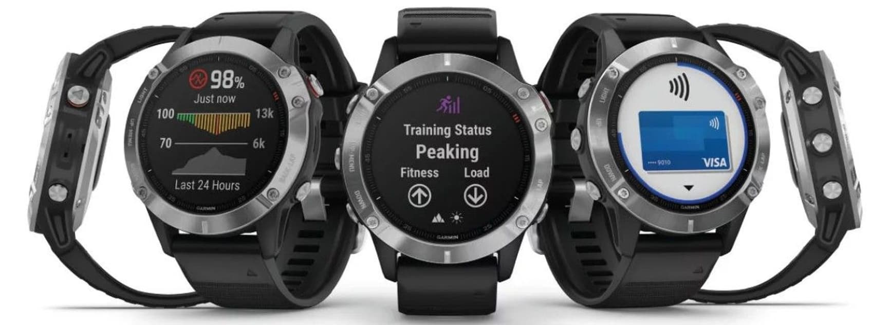 Fenix 6 Silver with Black Band, view: 4