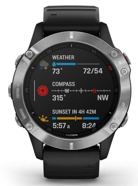 Fenix 6 Silver with Black Band, view: 3