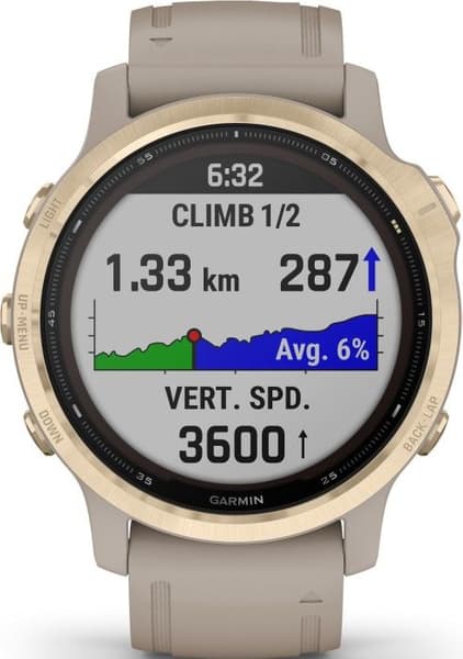Fenix 6S Pro Solar Lt Gold/Sand Band, view: 6