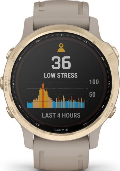 Fenix 6S Pro Solar Lt Gold/Sand Band, view: 2