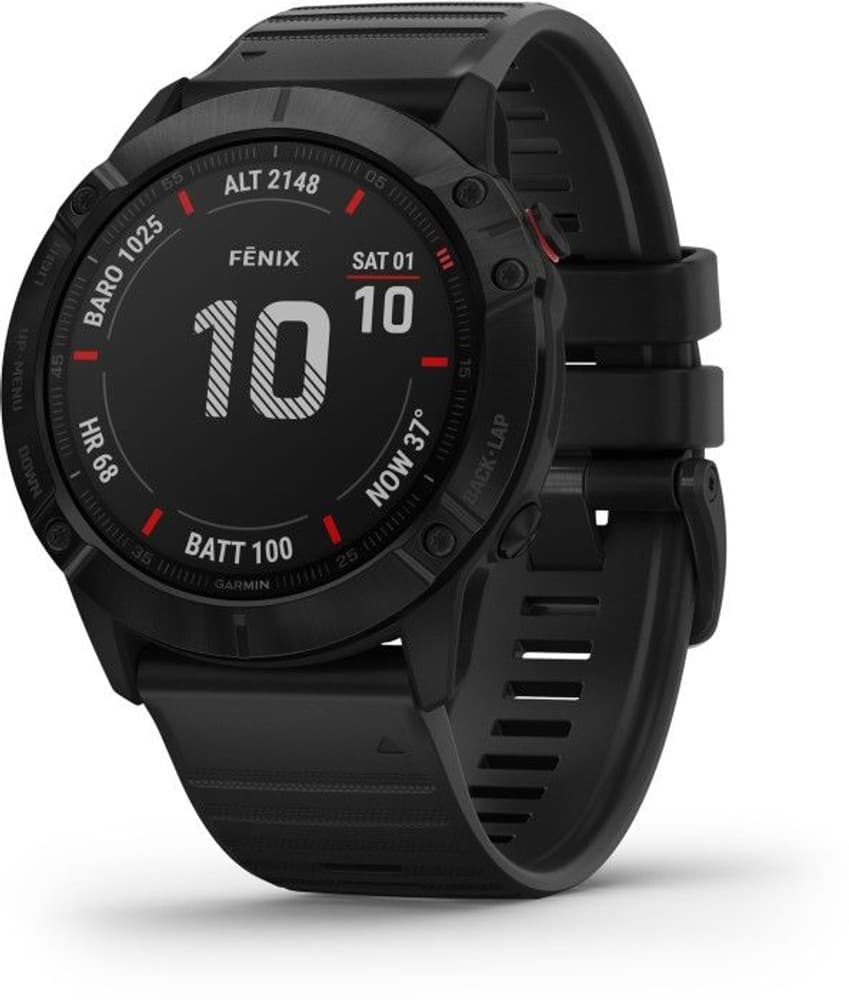 Fenix 6X Pro Black with Black Band, view: 0