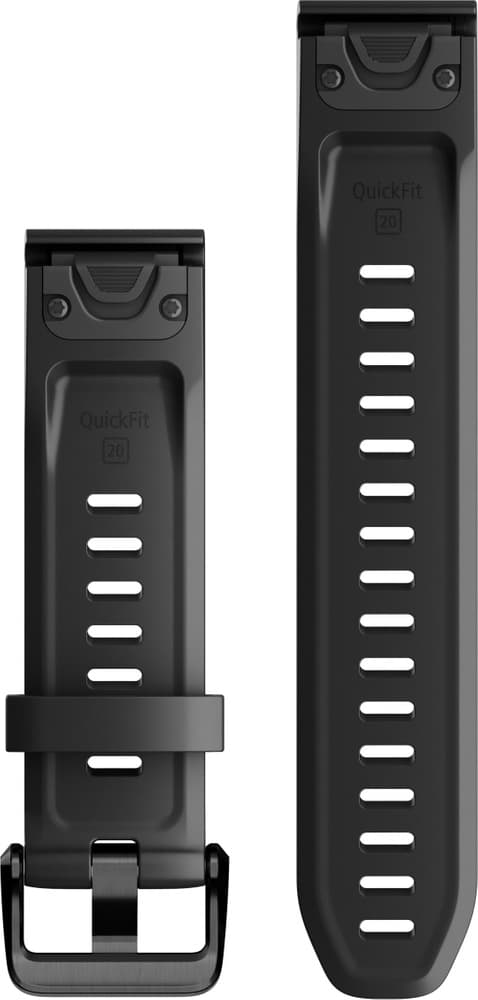QuickFit 20 mm Black Silicone Band, view: 1