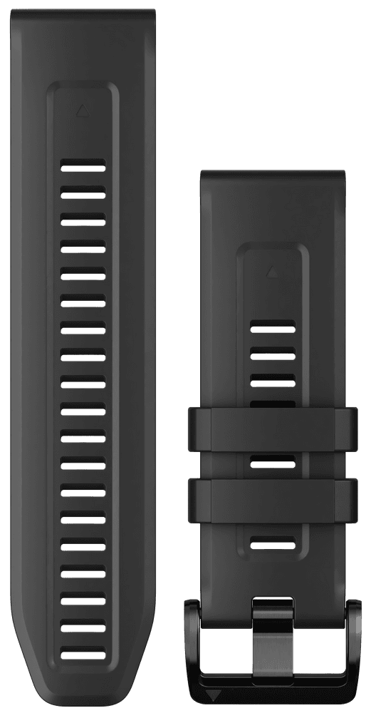 QuickFit 26 mm Black Silicone Band, view: 0