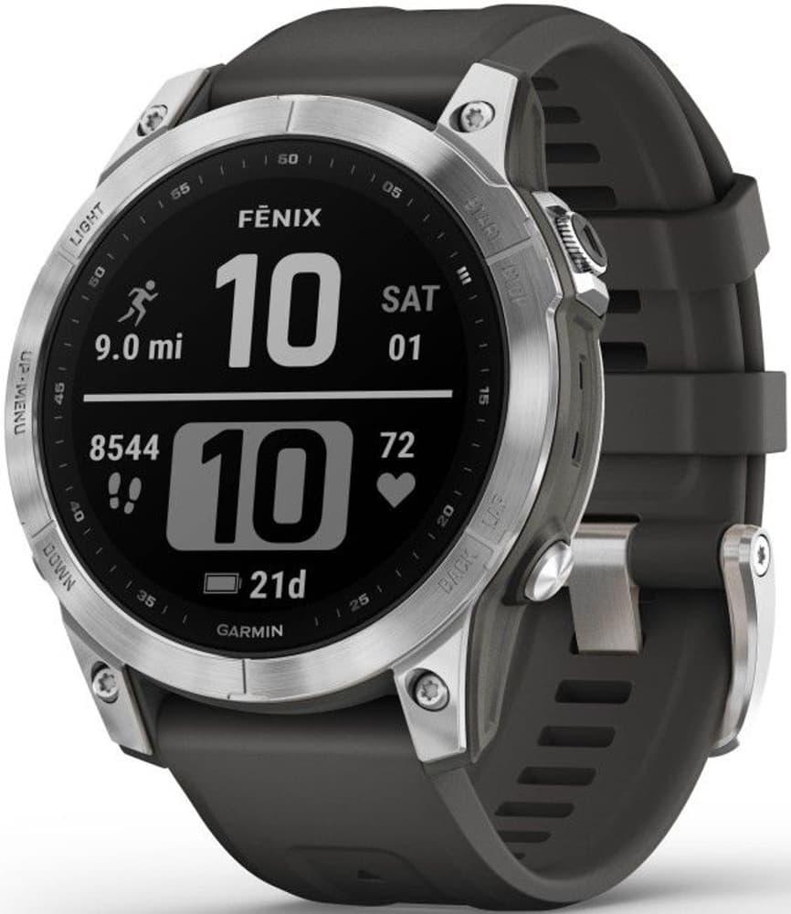 Fenix 7 Silver with Graphite Band, view: 1