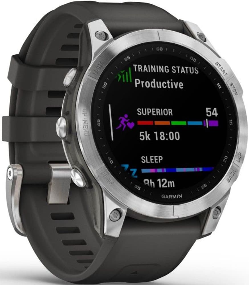 Fenix 7 Silver with Graphite Band, view: 2