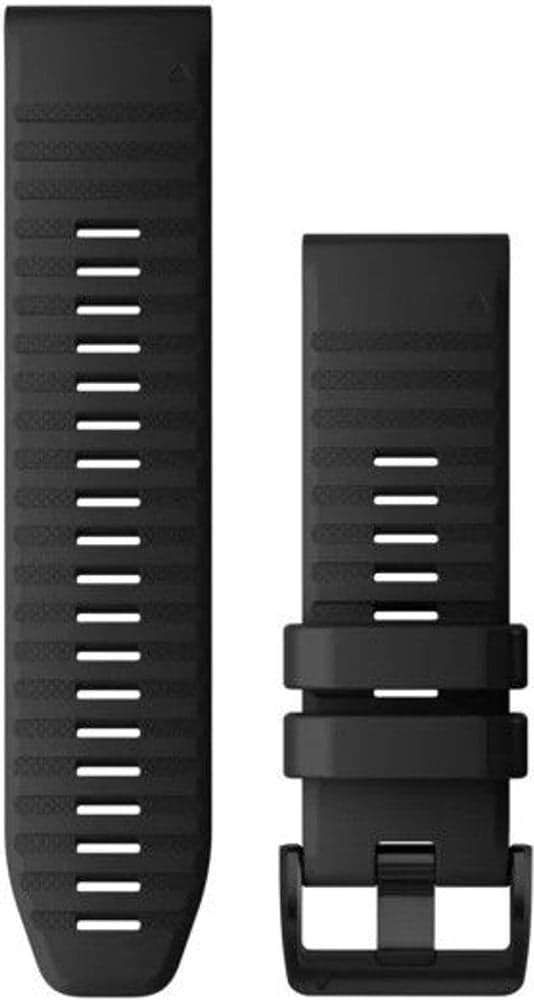 6X QuickFit 26mm Watch Band Black Silicone, view: 0