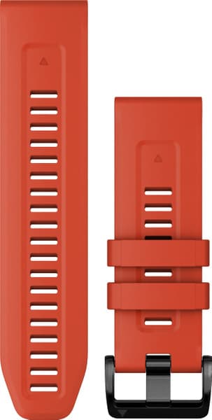 QuickFit 26 mm Flame Red Silicone Band, view: 1