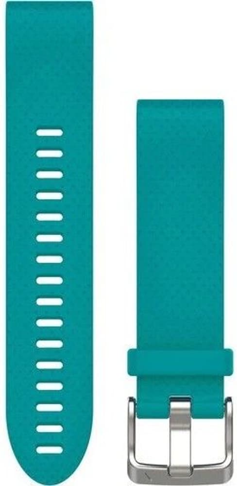 QuickFit 20 mm Armbånd Turkis Silikon, view: 0