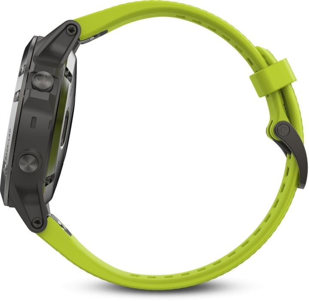 Fenix 5 Skifergrå med gult armbånd, view: 4