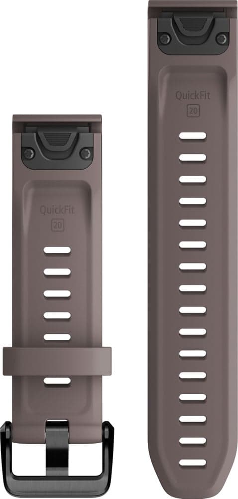 QuickFit 20 mm Shale Gray Silicone Band, view: 1