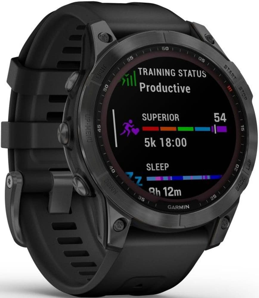 Fenix 7 Solar Slate Grey with Black Band, view: 2
