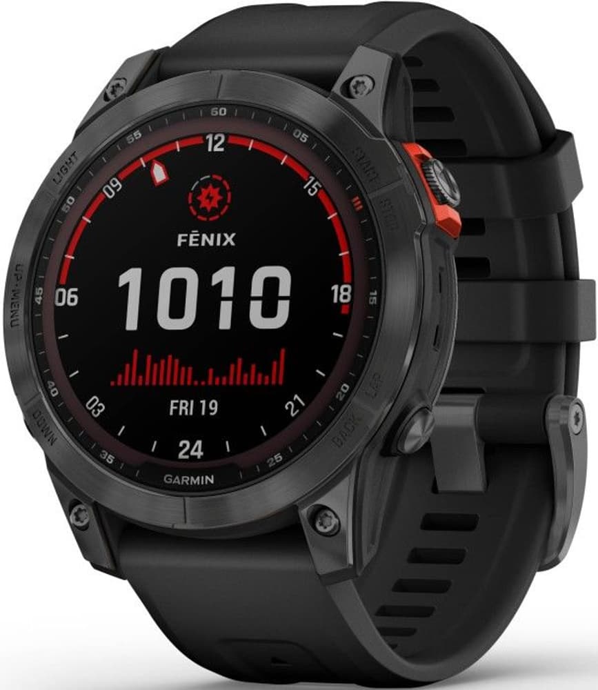 Fenix 7 Solar Slate Grey with Black Band, view: 1