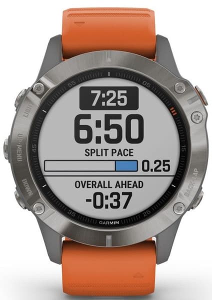 Fenix 6 Sapphire Titan with Orange Band, view: 1