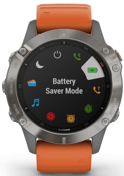 Fenix 6 Sapphire Titan with Orange Band, view: 2